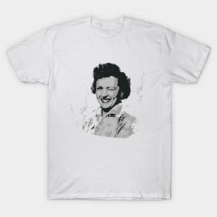 Betty White (Splatter Grayscale) T-Shirt